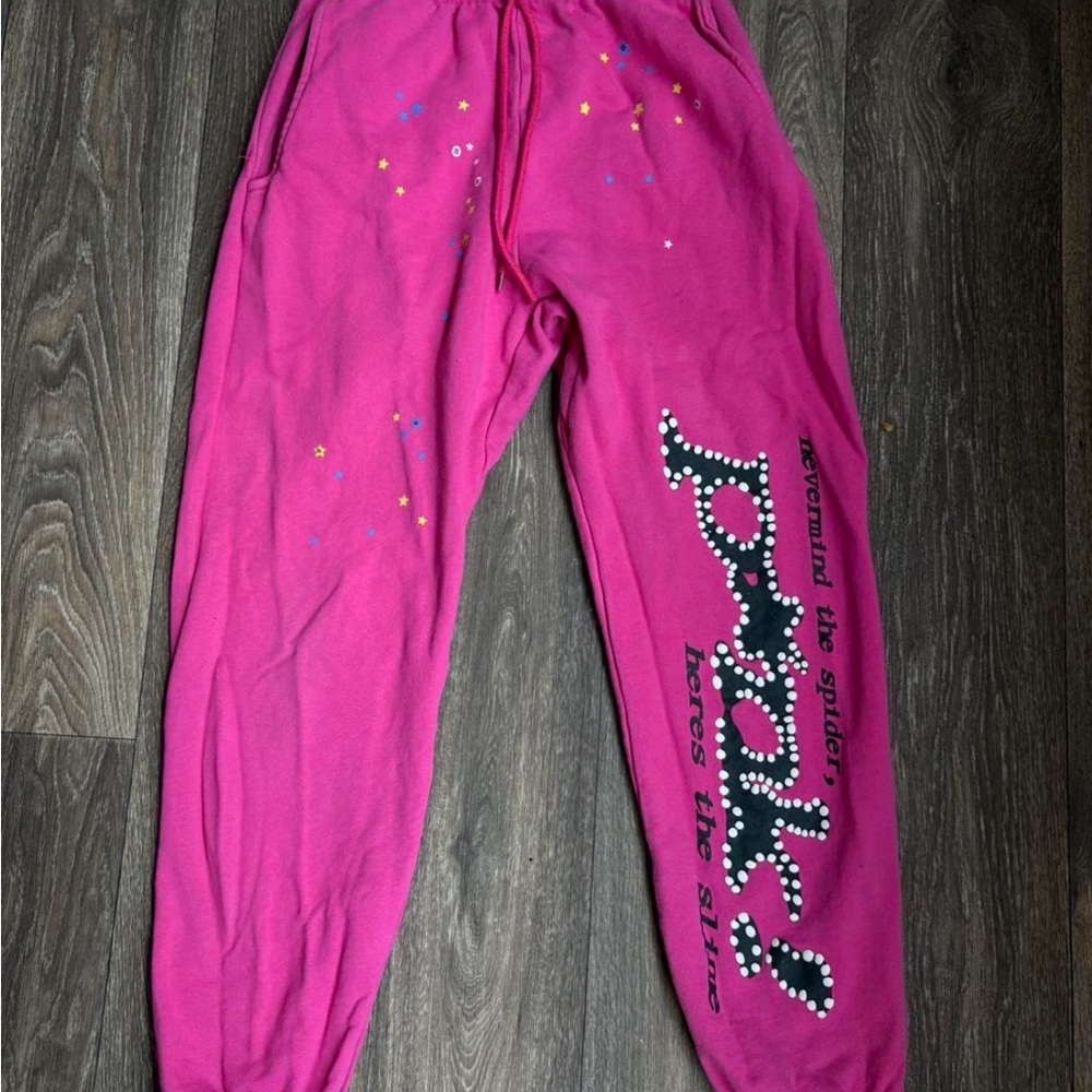 Pink Graphic Sweatpants